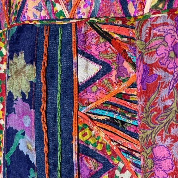 Sandy Starkman Vintage Denim Patchwork Jacket - Picture 9 of 10